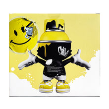 Load image into Gallery viewer, OG SLICK &#39;Happy Yellow&#39; (2024) Vinyl Spray Can Art Figure