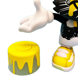 OG SLICK 'Happy Yellow' (2024) Vinyl Spray Can Art Figure