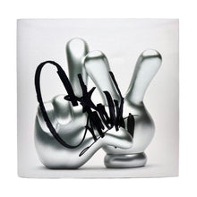 Load image into Gallery viewer, OG SLICK 'LV Hands' (2025) Hand-Embellished Designer Art Sculpture (silver)