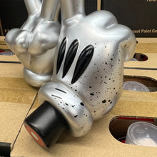 Load image into Gallery viewer, OG SLICK 'LV Hands' (2025) Hand-Embellished Designer Art Sculpture (silver)