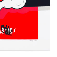 Load image into Gallery viewer, OG SLICK x SuperPlastic 'Love Red' (2023) Spray Can Figure/Print Collectors Set