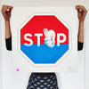 OAKOAK 'STOP!' (2019) Framed Oversized Sticker/Decal - Signari Gallery 