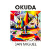 OKUDA 'Faces in Digital Landscapes' (2024) Framed Original Show Card - Signari Gallery 