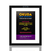 OKUDA 'Faces in Digital Landscapes' (2024) Framed Original Show Card - Signari Gallery 