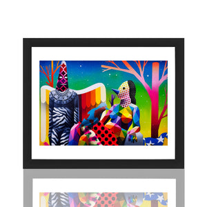 OKUDA 'World Can't Fly Without the Shaman' (2017) Framed Show Card - Signari Gallery 