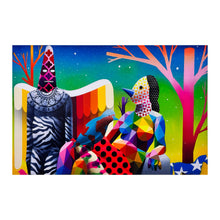 Load image into Gallery viewer, OKUDA &#39;World Can&#39;t Fly Without the Shaman&#39; (2017) Framed Show Card - Signari Gallery 