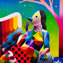 Load image into Gallery viewer, OKUDA &#39;World Can&#39;t Fly Without the Shaman&#39; (2017) Framed Show Card - Signari Gallery 