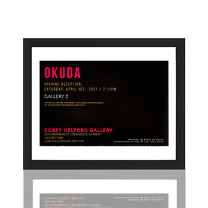 OKUDA 'World Can't Fly Without the Shaman' (2017) Framed Show Card - Signari Gallery 