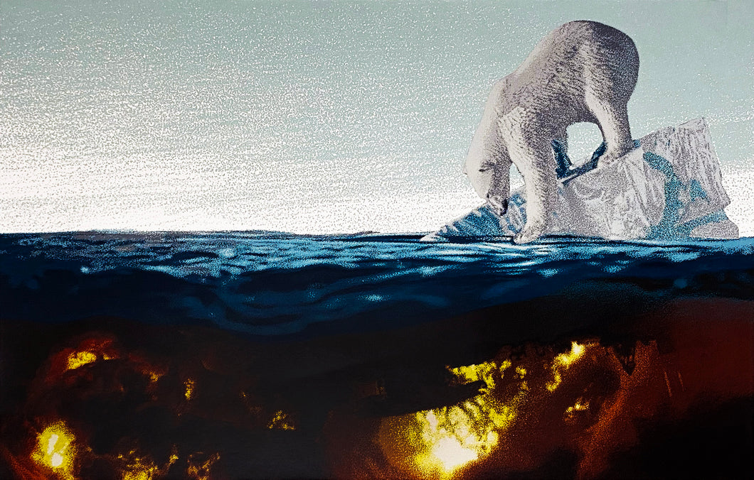 ONUR 'Last Island' (2017) Rare Original Screen Print - Signari Gallery 