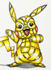 OTTO SCHADE 'Ribboned Pikachu' (2023) Hand-Drawn Original on Paper