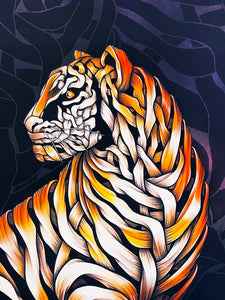OTTO SCHADE 'Ribboned Tiger' Giclée Print - Signari Gallery 