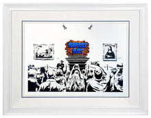 Load image into Gallery viewer, OUTIS 'Revandalism' (2015) Custom Framed Screen Print (blue)