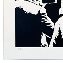 Load image into Gallery viewer, OUTIS 'Revandalism' (2015) Custom Framed Screen Print (blue)