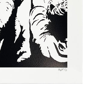 OUTIS 'Revandalism' (2015) Screen Print (blue) - Signari Gallery 