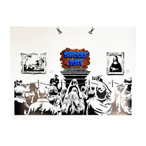 OUTIS 'Revandalism' (2015) Screen Print (blue) - Signari Gallery 