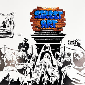 OUTIS 'Revandalism' (2015) Screen Print (blue) - Signari Gallery 