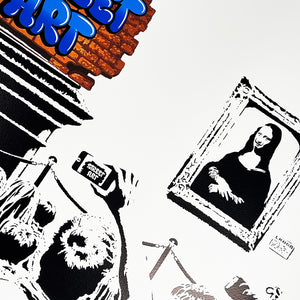 OUTIS 'Revandalism' (2015) Screen Print (blue) - Signari Gallery 