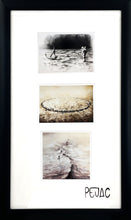 Load image into Gallery viewer, PEJAC &#39;H2O&#39; + &#39;So Far, So Close&#39; + &#39;New Wave&#39; (2019-2022) Framed Lottery Edition Postcard Set