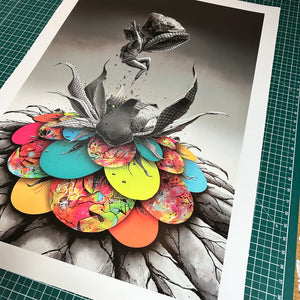 PEZ 'Bloom Bloom' (2023) 25-Color Screen Print - Signari Gallery 