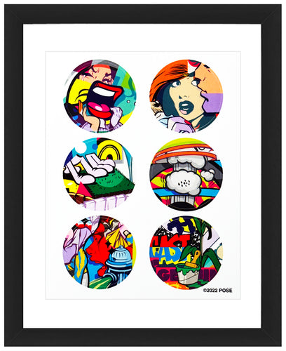POSE 'Couples Therapy' (2022) Framed 6-Piece Sticker/Decal - Signari Gallery 