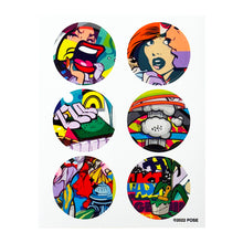 Load image into Gallery viewer, POSE &#39;Couples Therapy&#39; (2022) Framed 6-Piece Sticker/Decal - Signari Gallery 