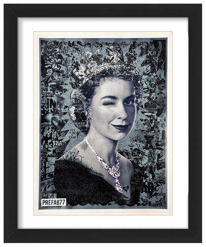 PREFAB 77 'Let it Reign' (2017) Framed Original Oversized Sticker - Signari Gallery 