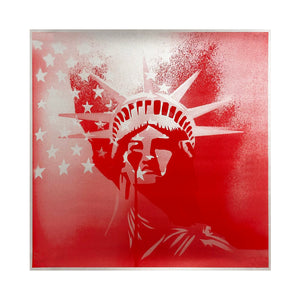 PURE EVIL 'Amerika' (2018) Screen Print (red) - Signari Gallery 