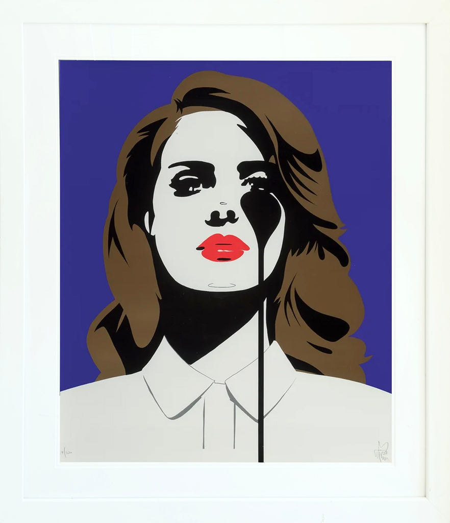 PURE EVIL 'Born to Die: Lana Del Rey's Nightmare' (2019) Custom Framed Screen Print