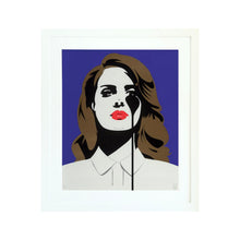 Load image into Gallery viewer, PURE EVIL 'Born to Die: Lana Del Rey's Nightmare' (2019) Custom Framed Screen Print