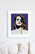 Load image into Gallery viewer, PURE EVIL 'Born to Die: Lana Del Rey's Nightmare' (2019) Custom Framed Screen Print