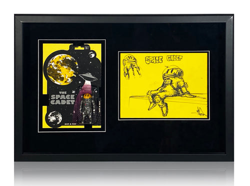 RYCA 'Space Cadet' (2014/2020) Framed Original Sketch/Action Figure Set - Signari Gallery 