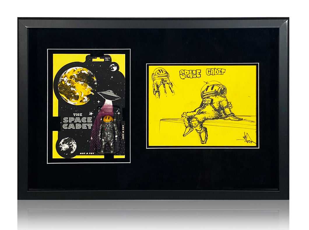 RYCA 'Space Cadet' (2014/2020) Framed Original Sketch/Action Figure Set - Signari Gallery 