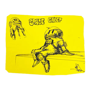RYCA 'Space Cadet' (2014/2020) Framed Original Sketch/Action Figure Set - Signari Gallery 