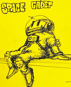 RYCA 'Space Cadet' (2014/2020) Framed Original Sketch/Action Figure Set - Signari Gallery 