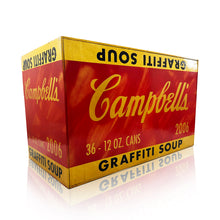 Load image into Gallery viewer, RENÉ GAGNON &#39;Campbell&#39;s Graffiti Soup&#39; (2013) HPM on Wood &quot;Shipping&quot; Box - Signari Gallery 