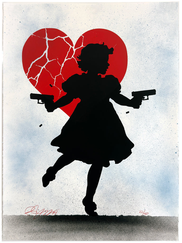 RENE GAGNON 'Heart Breaker' (2014) Hand-Finished Screen Print