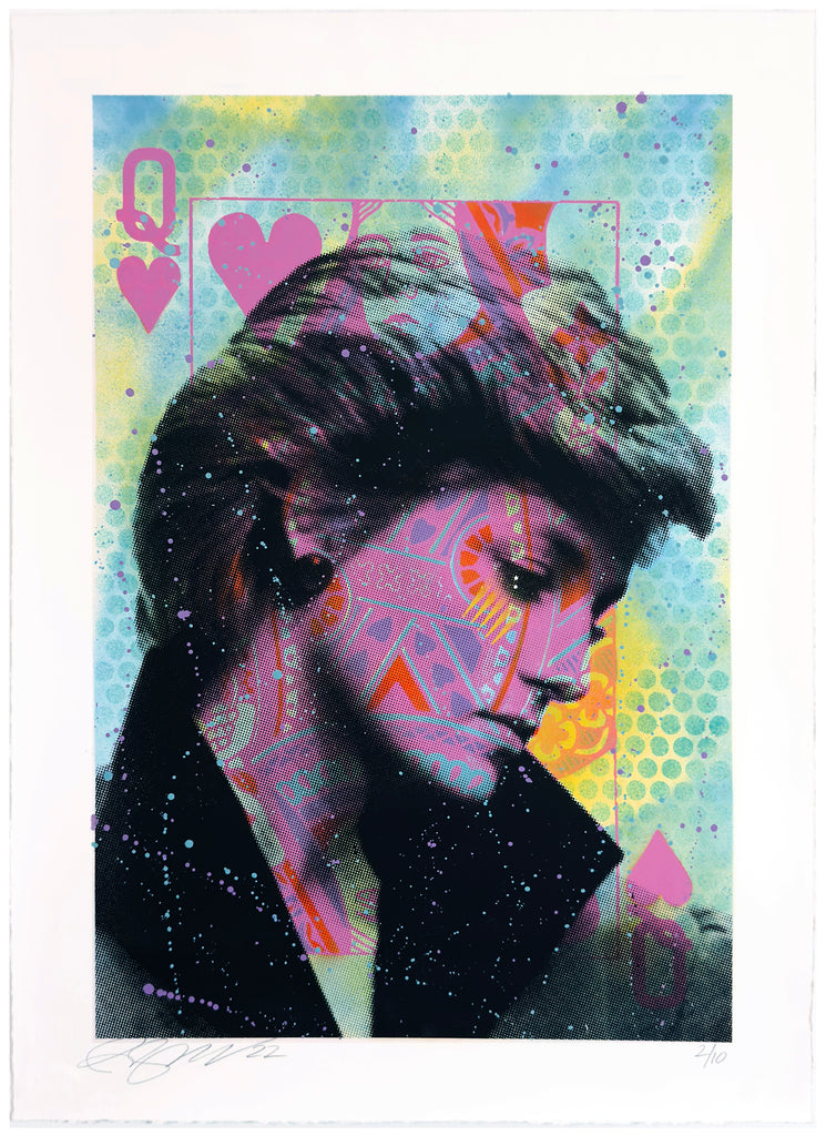 RENE GAGNON 'Queen of Hearts x Jagged Tears' (2022) Hand-Finished Screen Print