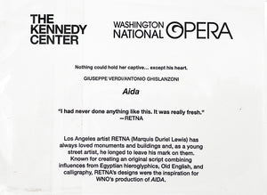 RETNA x Kennedy Center 'Aida' Commemorative Magnet - Signari Gallery 