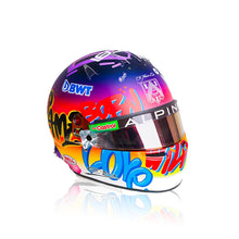 Load image into Gallery viewer, RICHARD ORLINSKI x Bell Racing &#39;Esteban Ocon&#39; Alpine F-1 Team Mini-Helmet