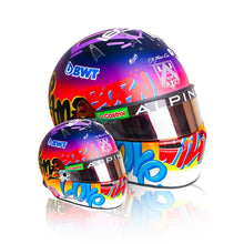 Load image into Gallery viewer, RICHARD ORLINSKI x Bell Racing &#39;Esteban Ocon&#39; Alpine F-1 Team Mini-Helmet