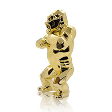 Load image into Gallery viewer, RICHARD ORLINSKI &#39;Kong Christmas&#39; (2024) Chrome Resin Designer Art Figure (gold)