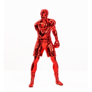 RICHARD ORLINSKI 'Muhammad Ali' (2024) Chrome Resin Designer Art Figure (red)