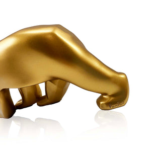 RICHARD ORLINSKI 'Our Pompon' (gold) Double-Sided Resin Art Figure - Signari Gallery 