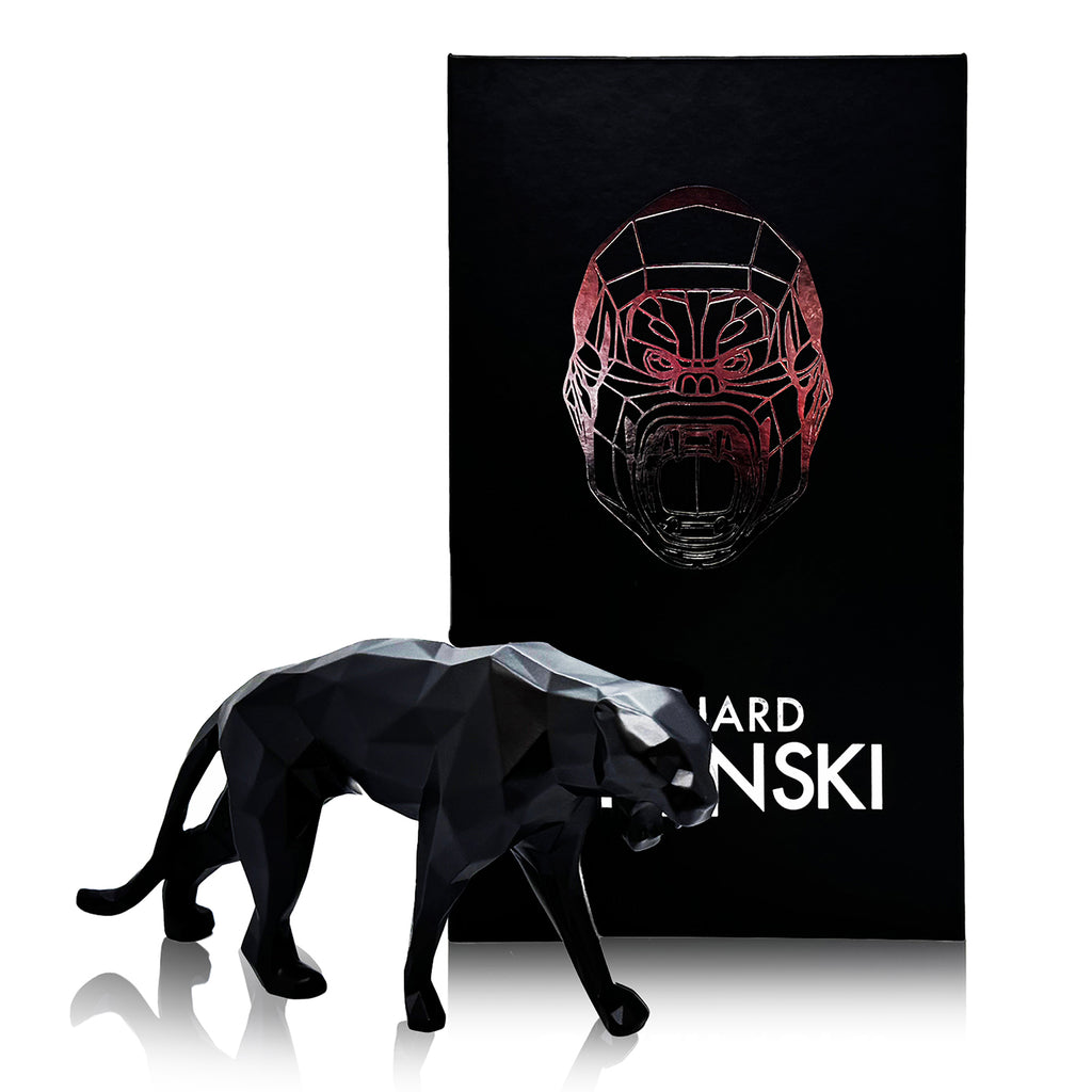 RICHARD ORLINSKI 'Panther' (2024) Matte Black Resin Art Figure