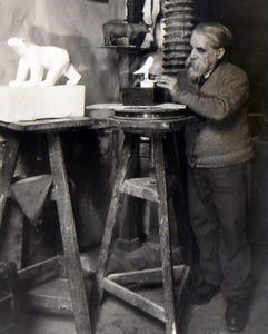 RICHARD ORLINSKI x François Pompon 'White Bear' Resin Art Figure - Signari Gallery 