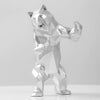 RICHARD ORLINSKI 'Standing Bear' (2025) Matte Silver Resin Designer Art Figure - Signari Gallery 