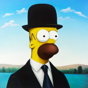 RIPOFF 'Rene Magritte's Homer' (2022) Archival Pigment Print - Signari Gallery 