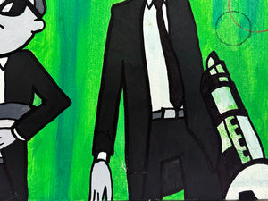 RITEHAND ROBOT 'Rick & Morty' Original on Canvas - Signari Gallery 