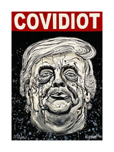 Load image into Gallery viewer, ROBBIE CONAL &#39;COVIDiot&#39; Hand-Embellished Print - Signari Gallery 