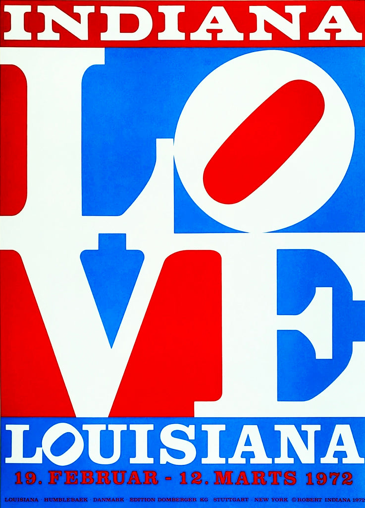 ROBERT INDIANA 'LOVE: Louisiana' (1972) Rare Original Lithograph Print